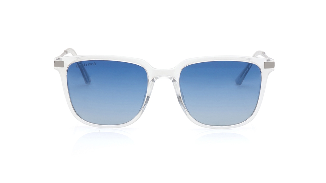 Image 1 of Blue Square Polarized Sunglasses for Men from Fastrack Available at Titan Eye+