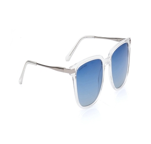 Image 2 of Blue Square Polarized Sunglasses for Men from Fastrack Available at Titan Eye+
