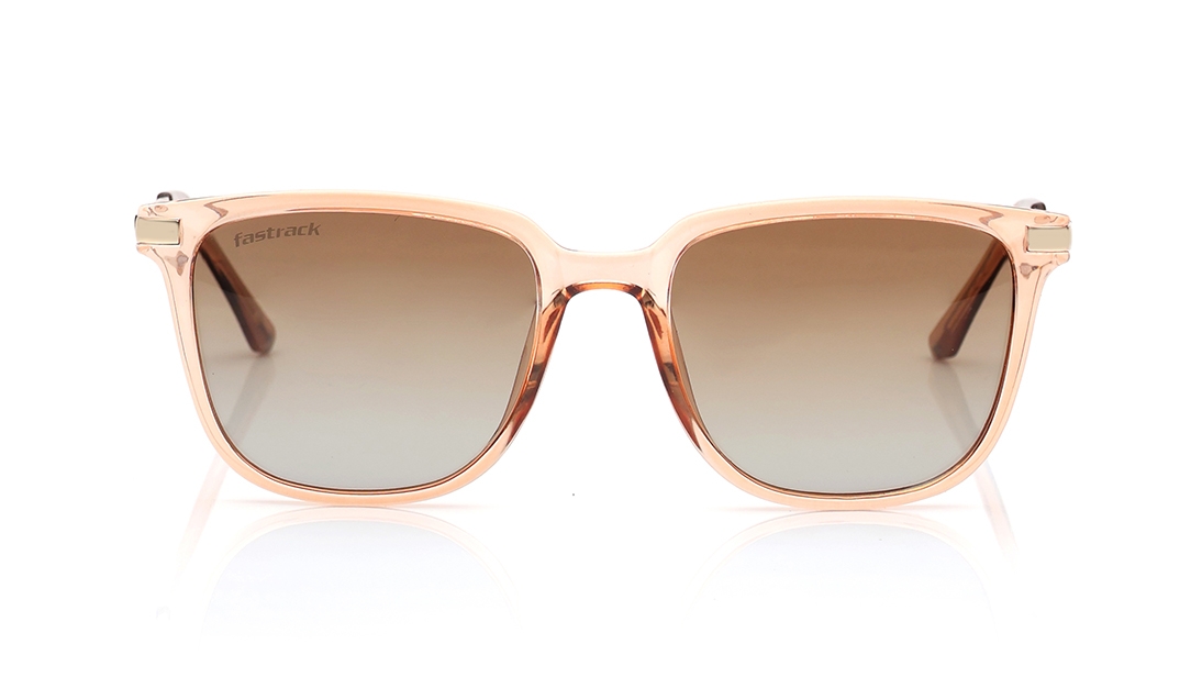 Image 1 of Brown Square Polarized Sunglasses for Men from Fastrack Available at Titan Eye+