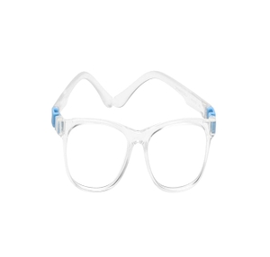 Image 2 of Crystal Square Eyeglasses for Kids from Dash Available at Titan Eye+
