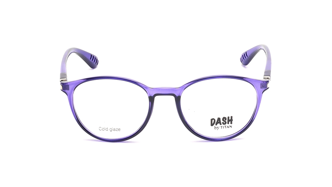 Image 1 of Purple Round Eyeglasses for Kids from Dash Available at Titan Eye+