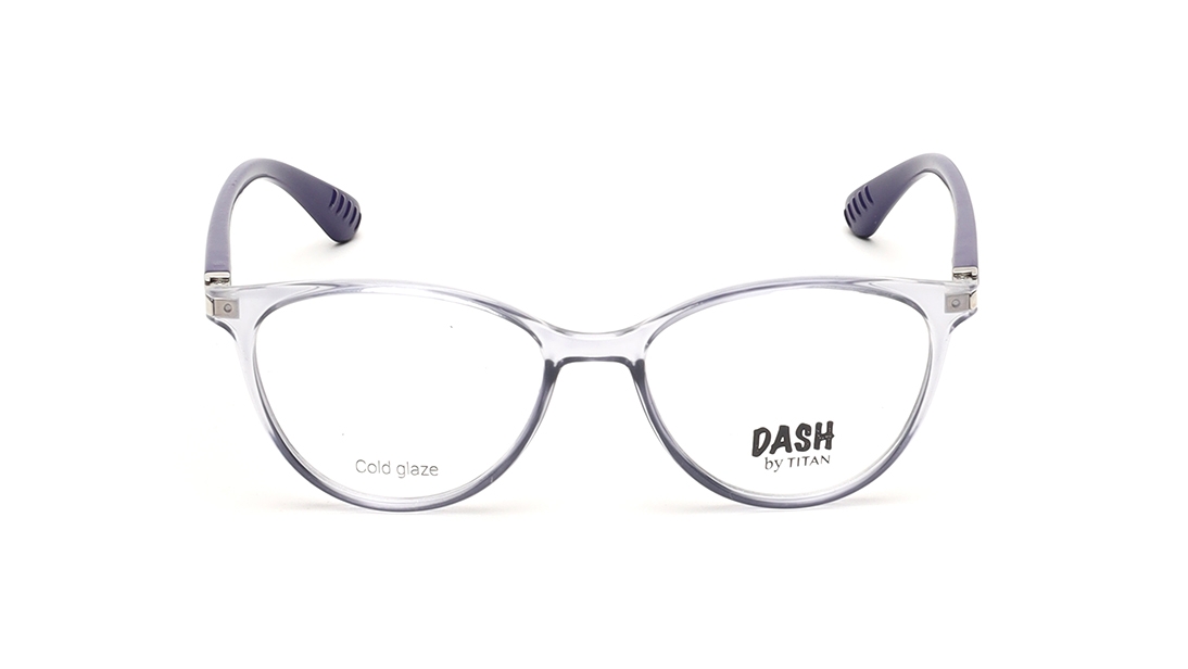 Image 1 of Grey CatEye Eyeglasses for Kids from Dash Available at Titan Eye+