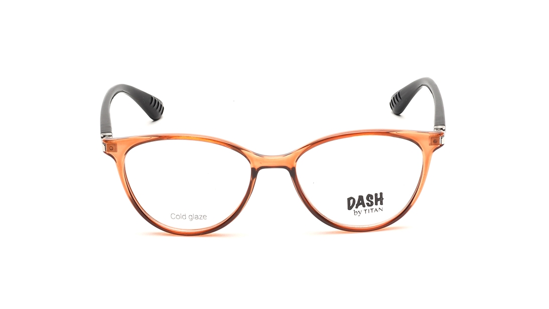 Image 1 of Orange CatEye Eyeglasses for Kids from Dash Available at Titan Eye+