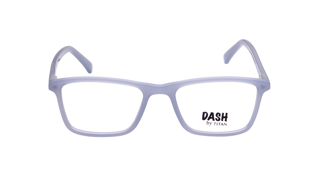 Image 1 of Lavender Rectangle Eyeglasses for Kids from Dash Available at Titan Eye+