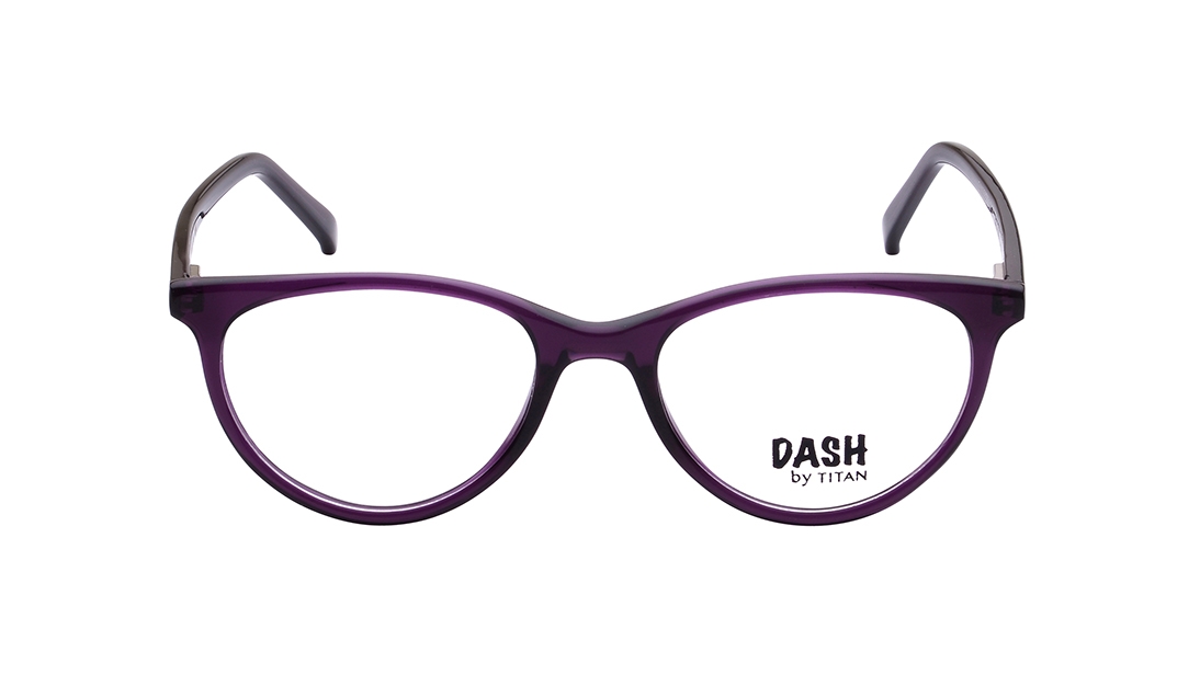 Image 1 of Purple CatEye Eyeglasses for Kids from Dash Available at Titan Eye+