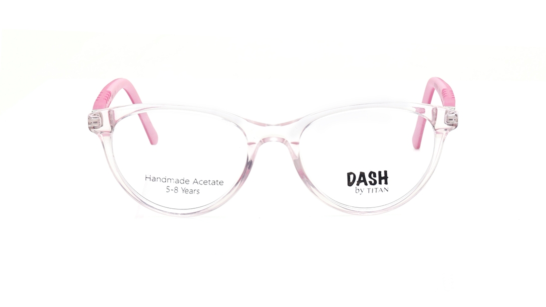 Image 1 of Pink Oval Eyeglasses for Women from Dash Available at Titan Eye+
