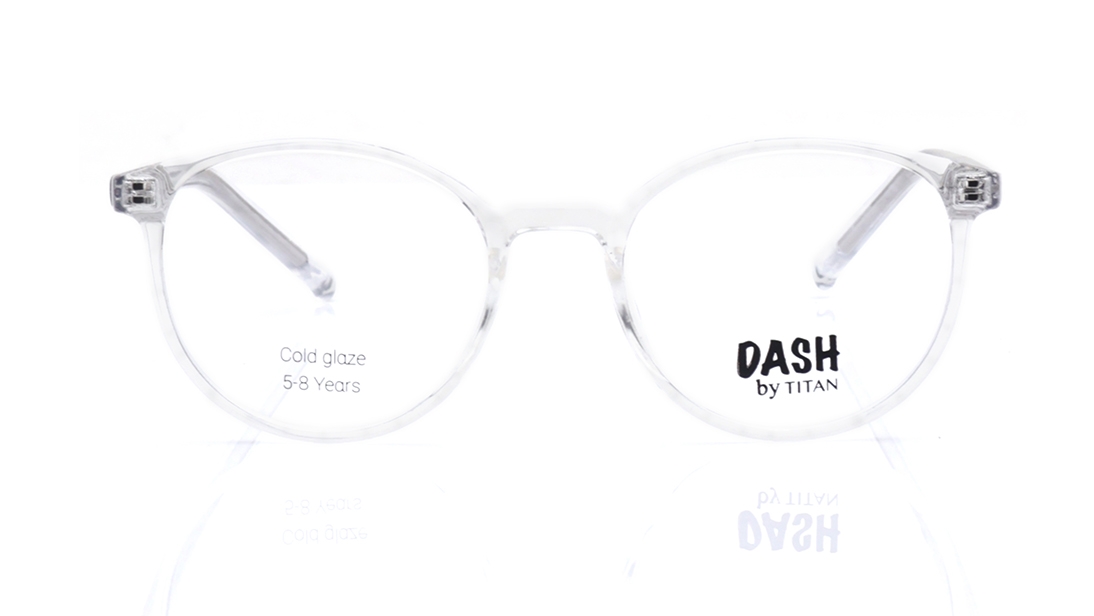 Image 1 of Crystal Round Eyeglasses for Men and Women from Dash Available at Titan Eye+