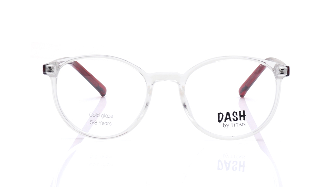 Image 1 of Crystal Round Eyeglasses for Men and Women from Dash Available at Titan Eye+