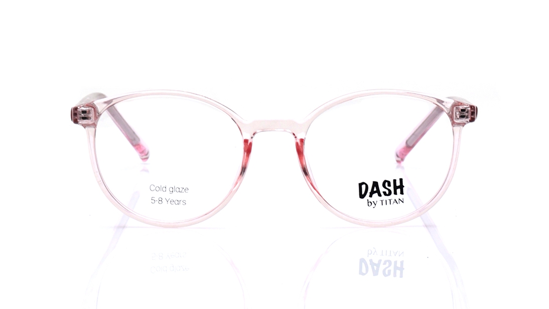 Image 1 of Pink Round Eyeglasses for Men and Women from Dash Available at Titan Eye+
