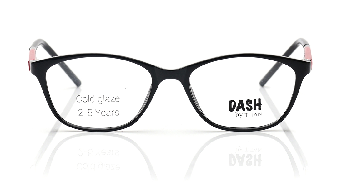 Image 1 of Black CatEye Eyeglasses for Men and Women from Dash Available at Titan Eye+