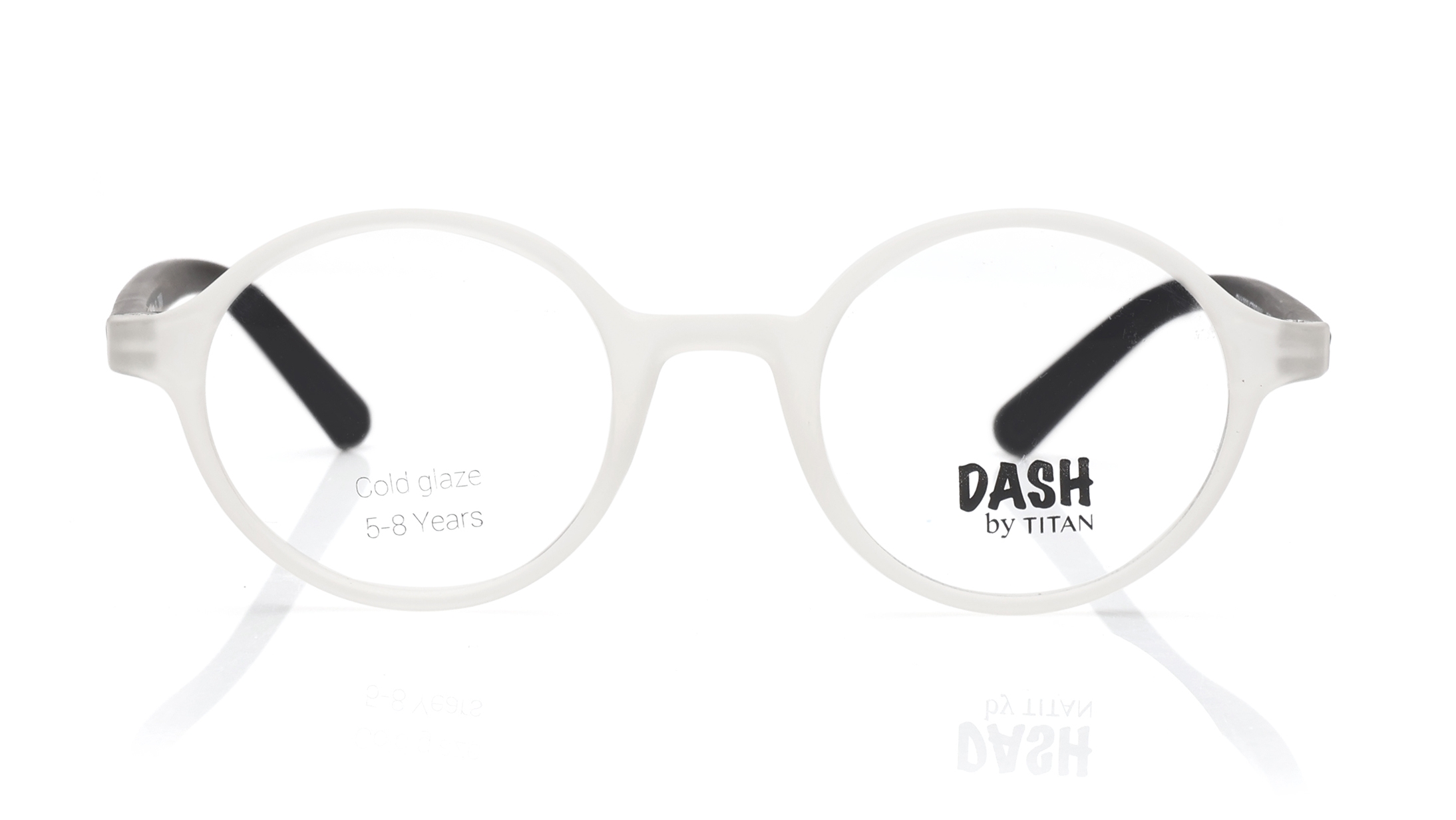 Image 1 of Transparent Round Eyeglasses for Kids from Dash Available at Titan Eye+