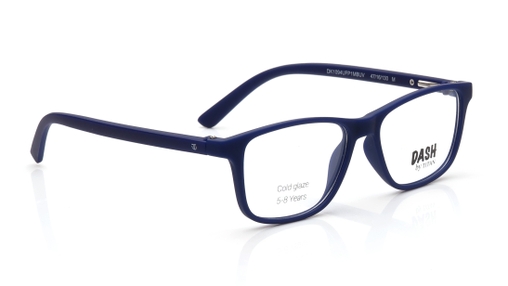 Image 2 of Blue Square Eyeglasses for Kids from Dash Available at Titan Eye+