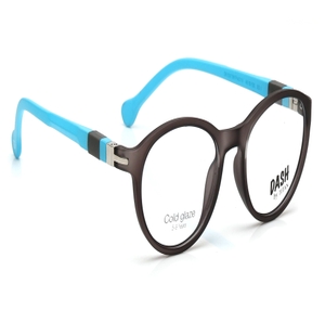 Image 2 of Grey Round Eyeglasses for Kids from Dash Available at Titan Eye+