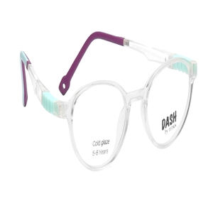 Image 2 of Crystal Round Eyeglasses for Boys And Girls from Dash Available at Titan Eye+