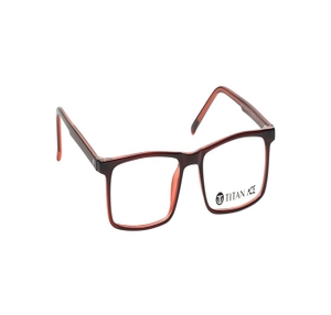 Image 2 of Brown Square Eyeglasses for Men from Ace by Titan Available at Titan Eye+