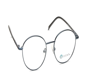 Image 2 of Blue Oval Eyeglasses for Men from Ace by Titan Available at Titan Eye+