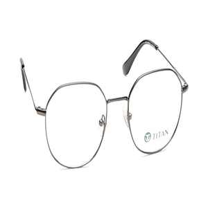 Image 2 of Gun Metal Square Eyeglasses for Men from Ace by Titan Available at Titan Eye+