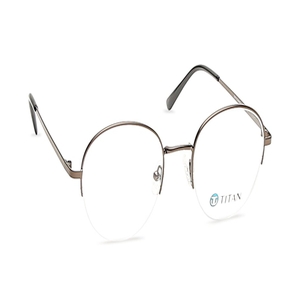 Image 2 of Gun Metal Oval Eyeglasses for Men from Fastrack Available at Titan Eye+