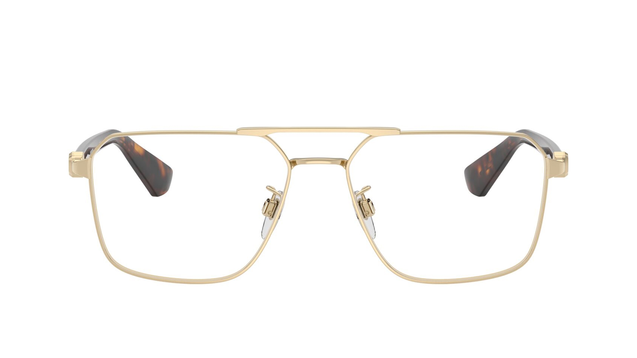 Image 1 of Gold Irregular Eyeglasses for Men from Burberry Available at Titan Eye+