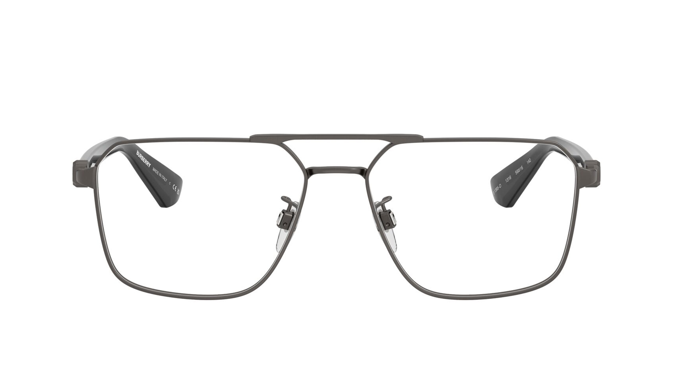 Image 1 of Grey Irregular Eyeglasses for Men from Burberry Available at Titan Eye+