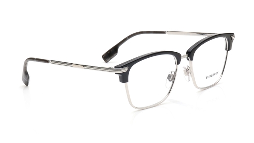 Image 2 of Black Clubmaster Eyeglasses for Men from Burberry Available at Titan Eye+