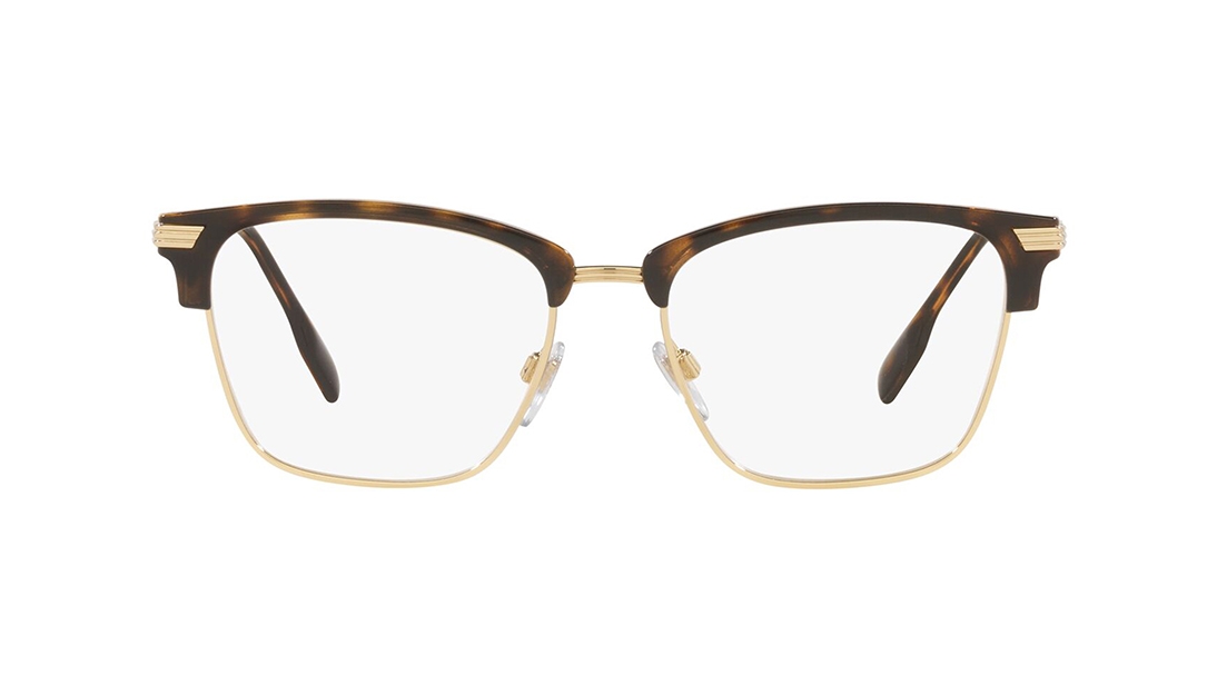 Image 1 of Havana Clubmaster Eyeglasses for Men from Burberry Available at Titan Eye+