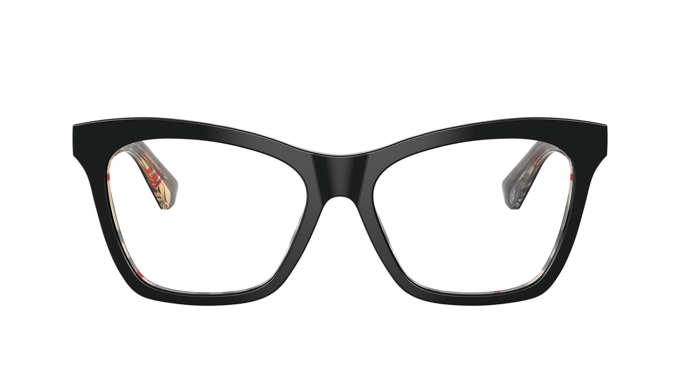 Image 1 of Black CatEye Eyeglasses for Women from Burberry Available at Titan Eye+