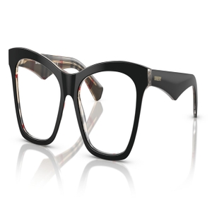 Image 2 of Black CatEye Eyeglasses for Women from Burberry Available at Titan Eye+
