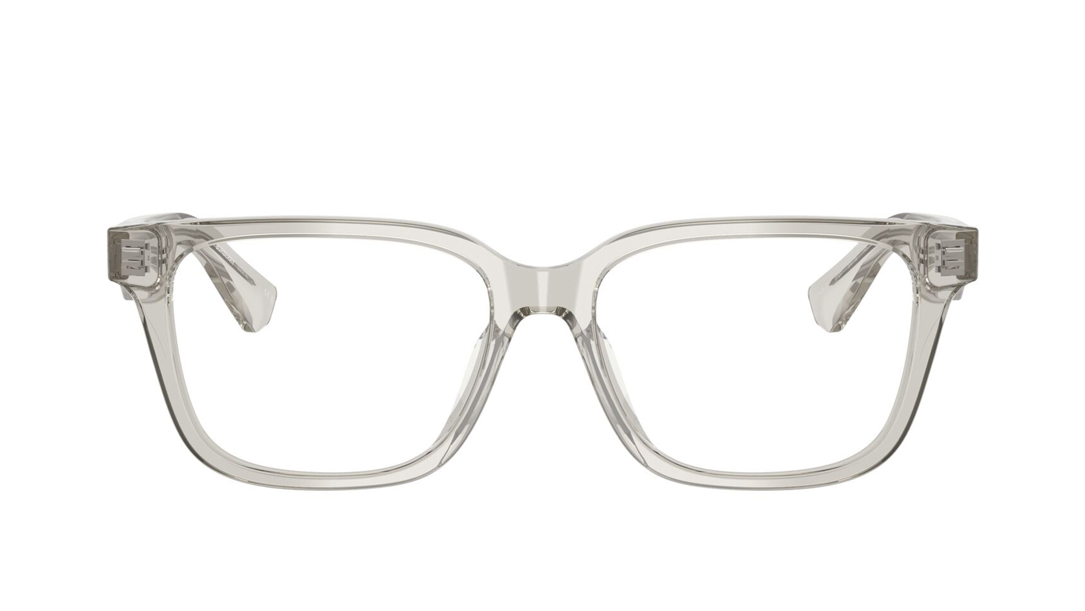 Image 1 of Grey Square Eyeglasses for Women from Burberry Available at Titan Eye+