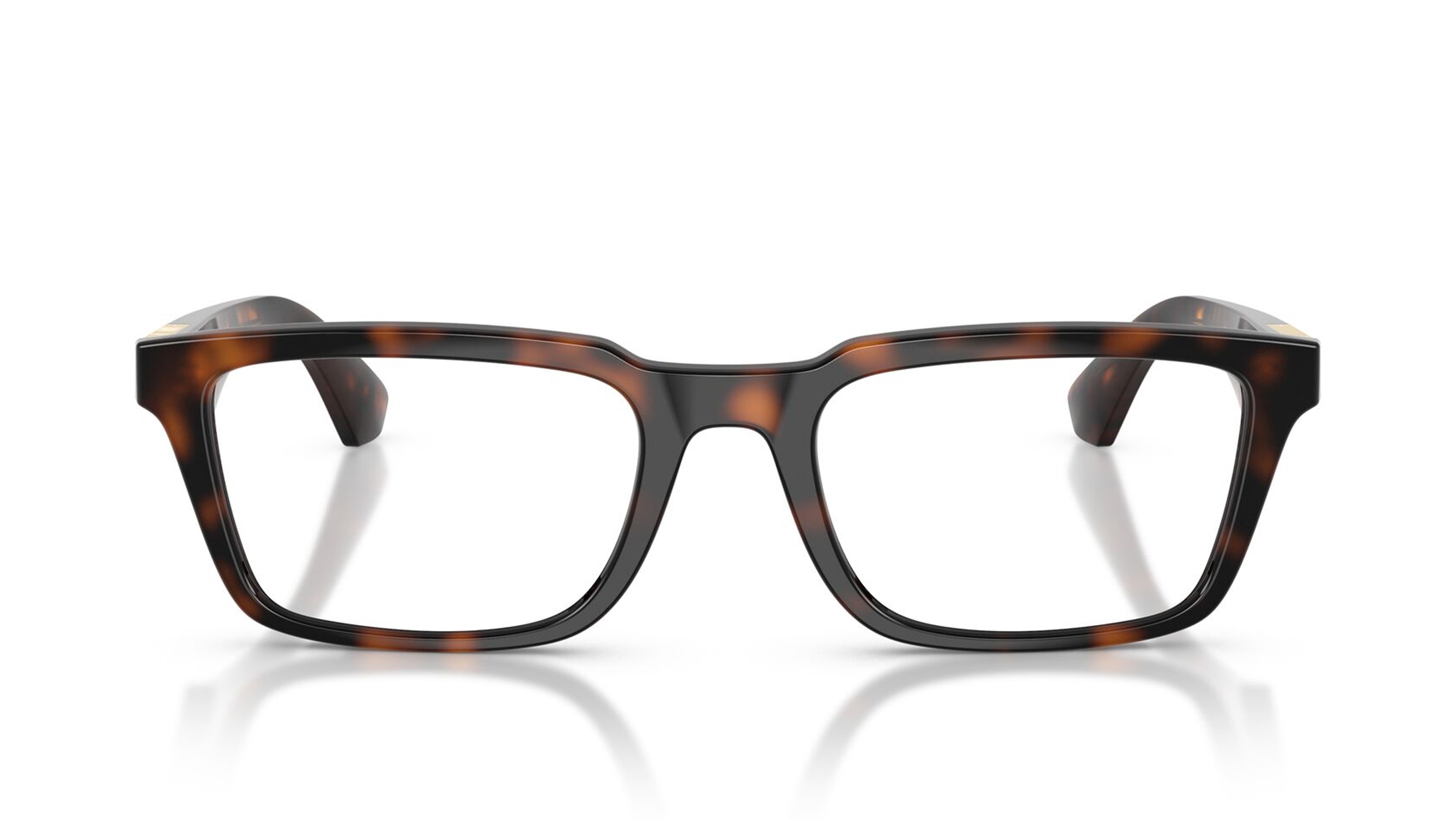 Image 1 of Havana Rectangle Eyeglasses for Men from Burberry Available at Titan Eye+
