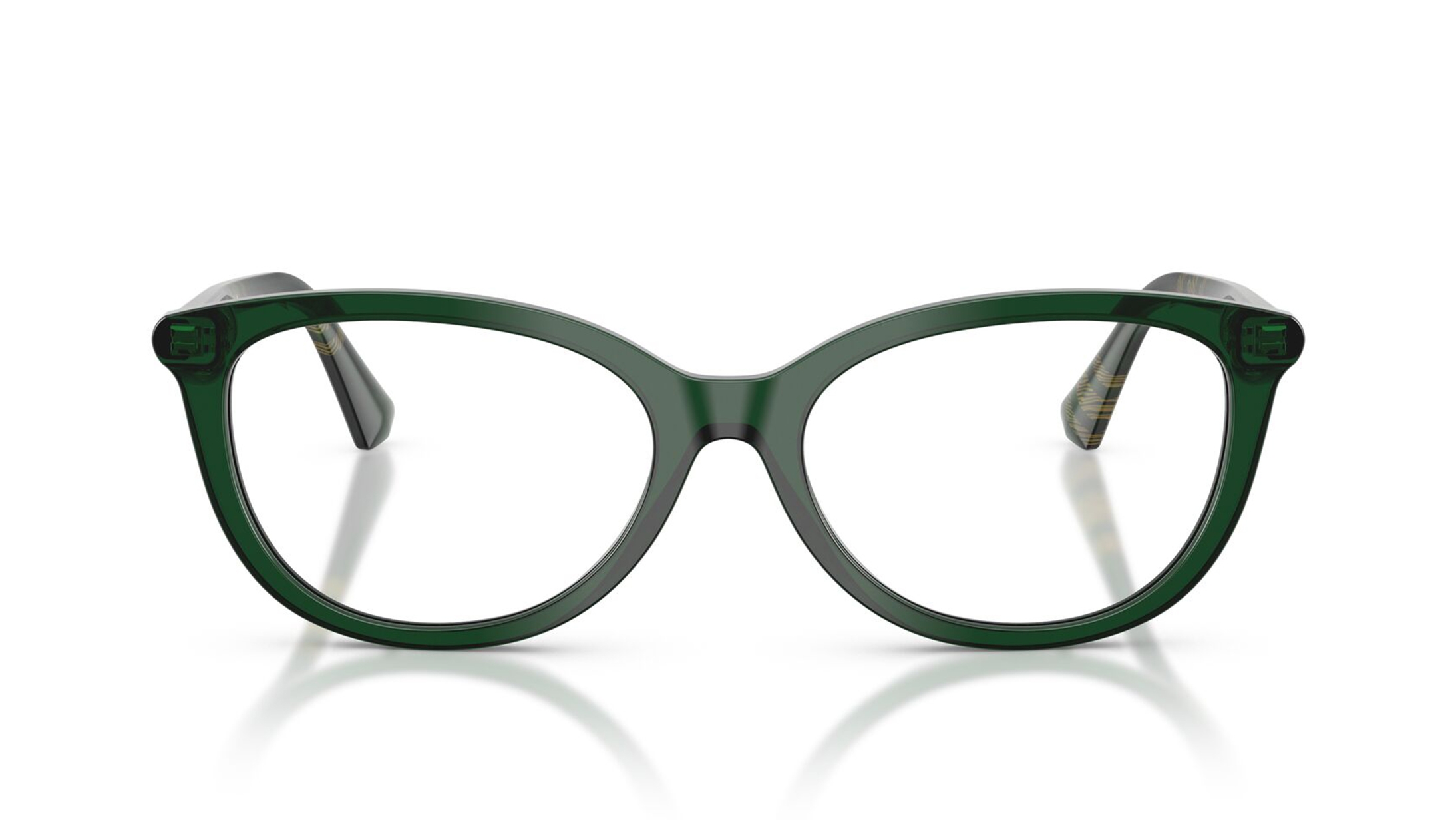 Image 1 of Green CatEye Eyeglasses for Women from Burberry Available at Titan Eye+