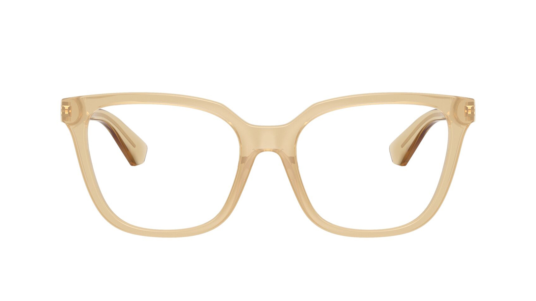 Image 1 of Yellow Square Eyeglasses for Women from Burberry Available at Titan Eye+