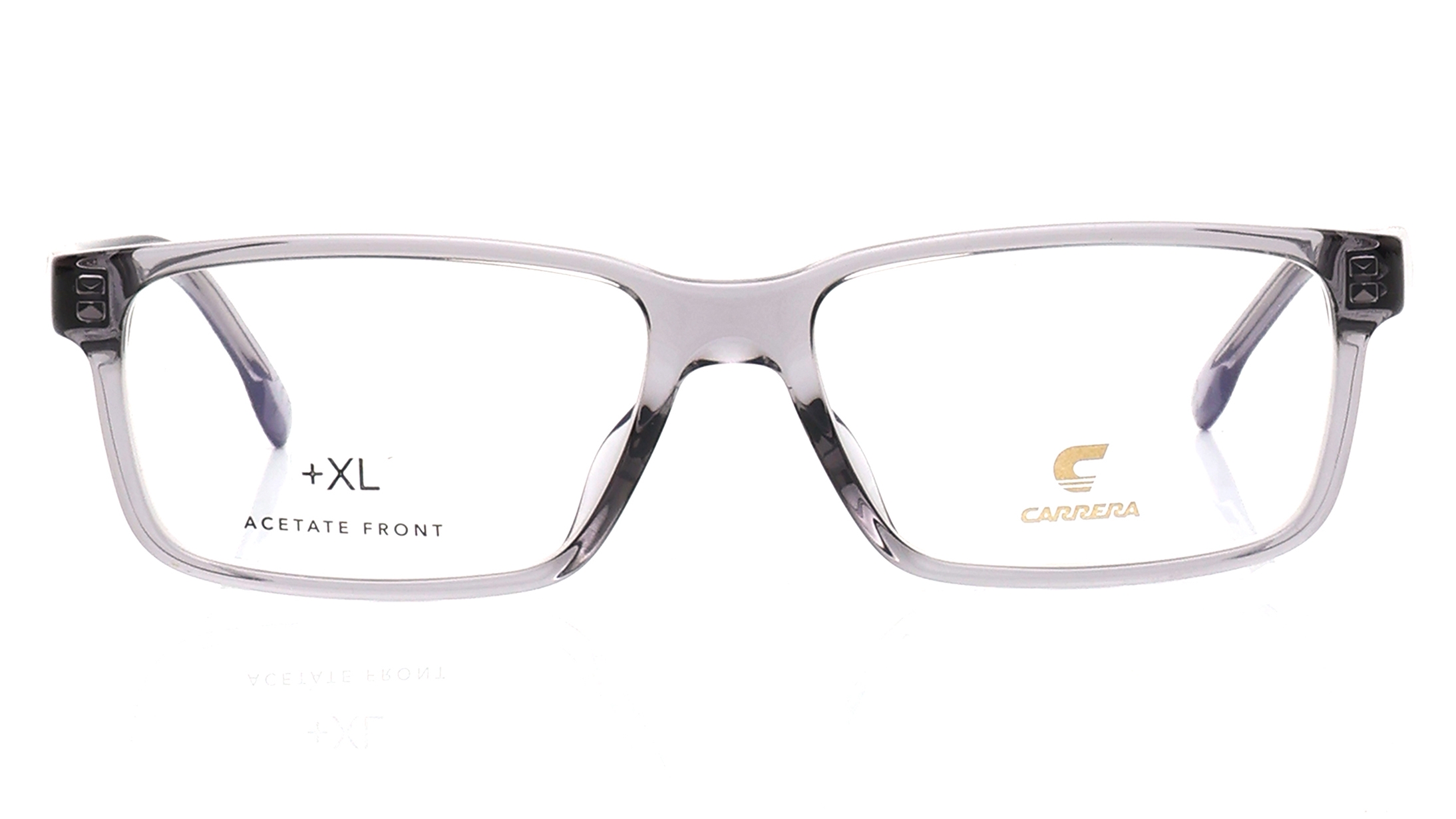 Image 1 of Grey Rectangle Eyeglasses for Men from Carrera Available at Titan Eye+
