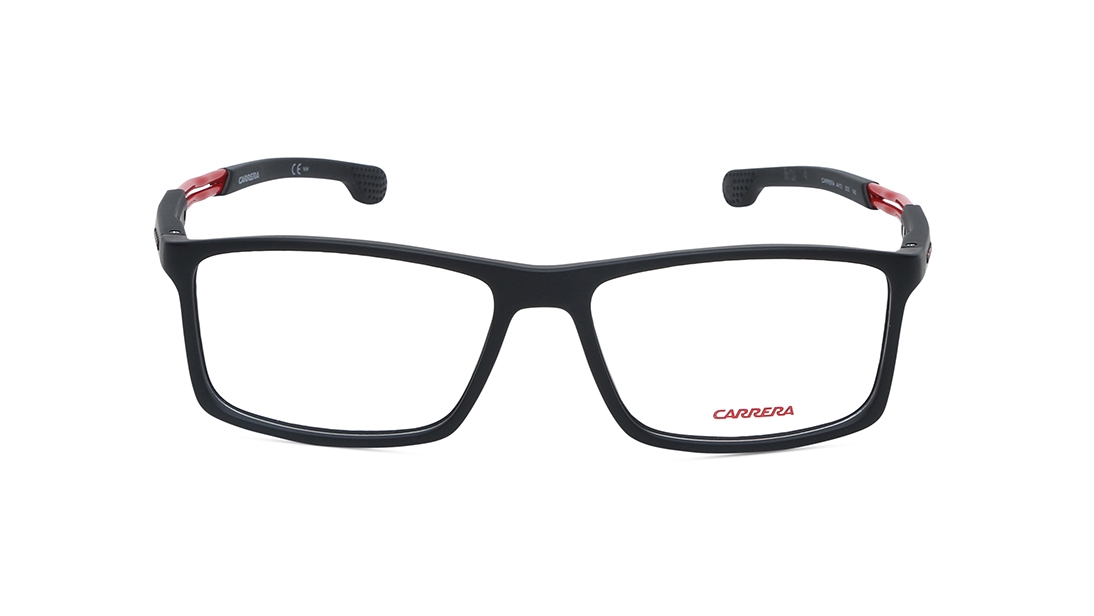 Image 1 of Black Rectangle Eyeglasses for Men from Carrera Available at Titan Eye+