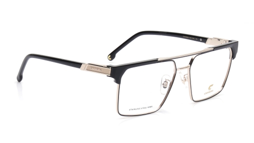 Image 2 of Gold Rectangle Eyeglasses for Men from Carrera Available at Titan Eye+