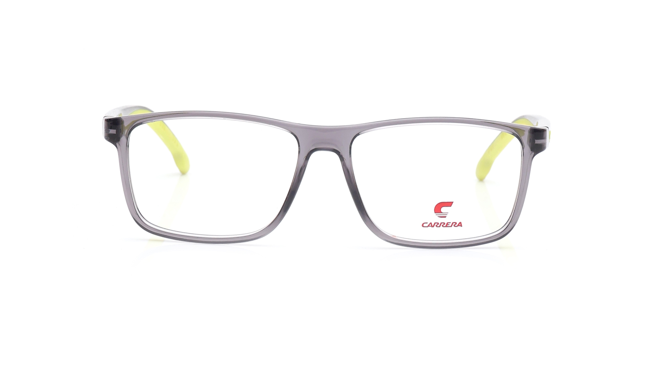 Image 1 of Grey Rectangle Eyeglasses for Men from Carrera Available at Titan Eye+
