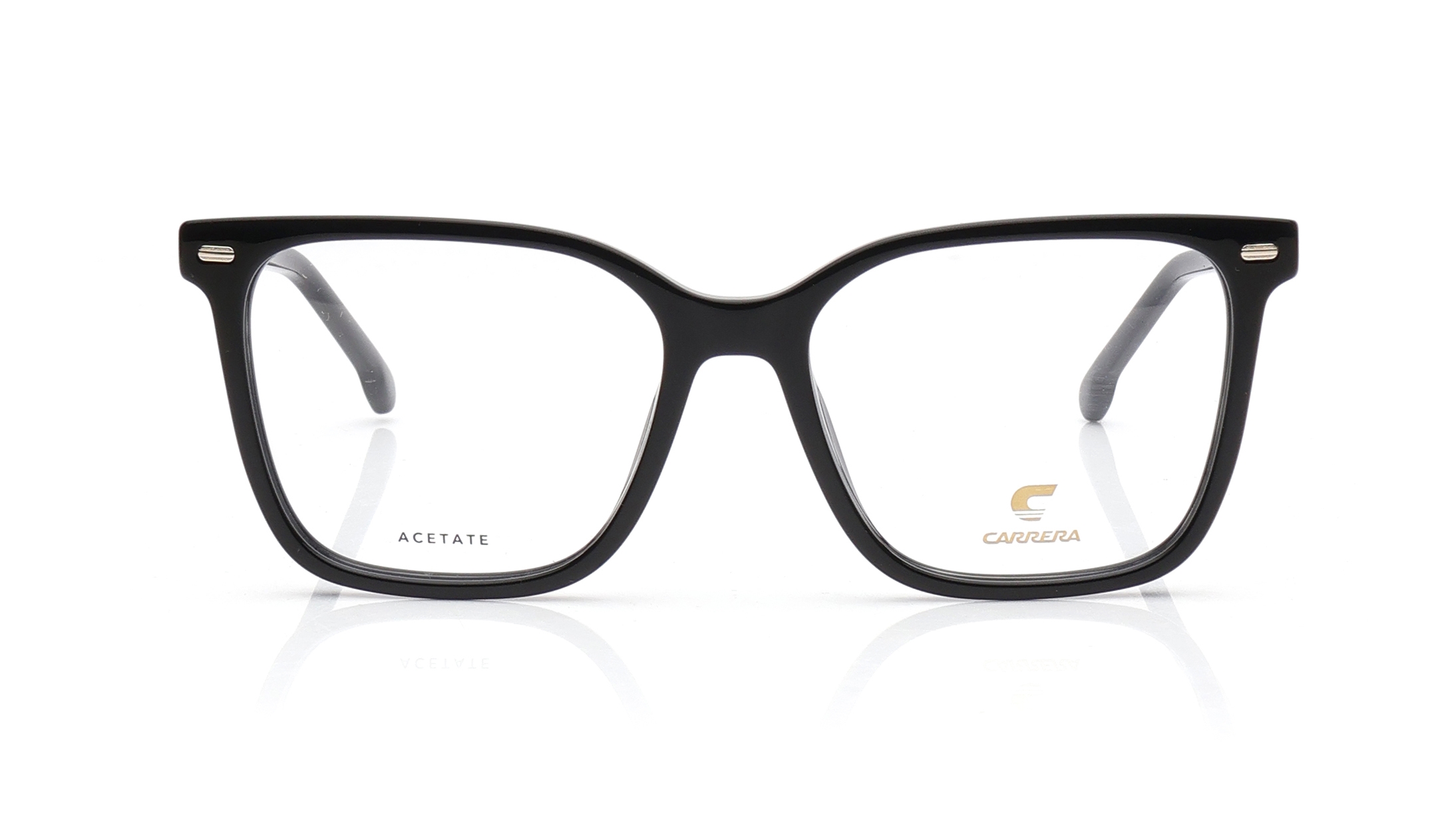 Image 1 of Black Square Eyeglasses for Women from Carrera Available at Titan Eye+