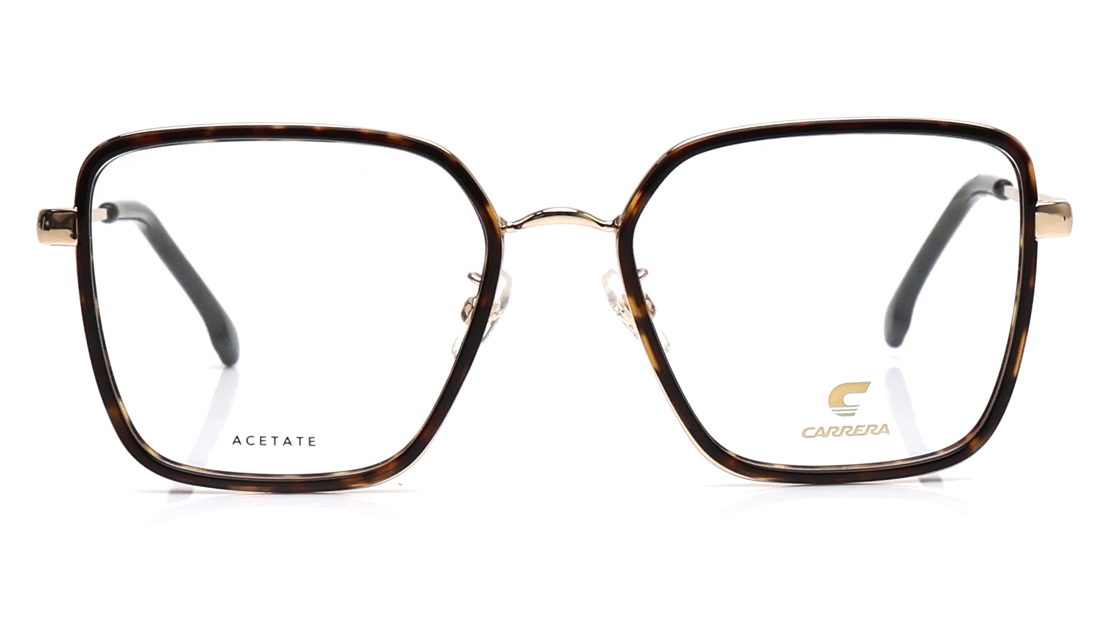 Image 1 of Havana Square Eyeglasses for Women from Carrera Available at Titan Eye+