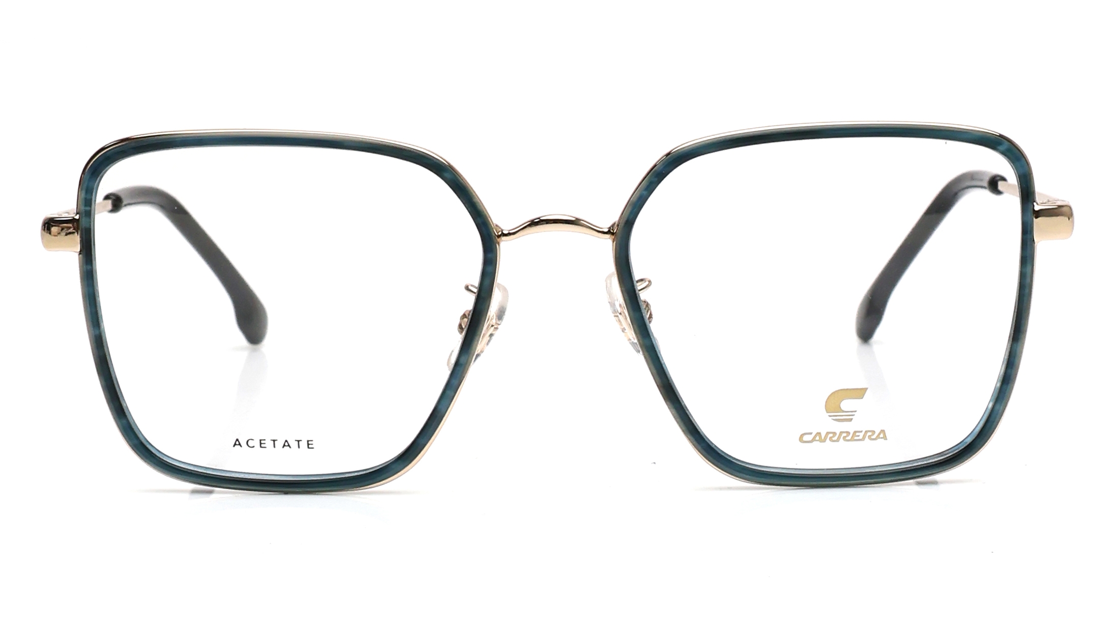 Image 1 of Blue Square Eyeglasses for Women from Carrera Available at Titan Eye+