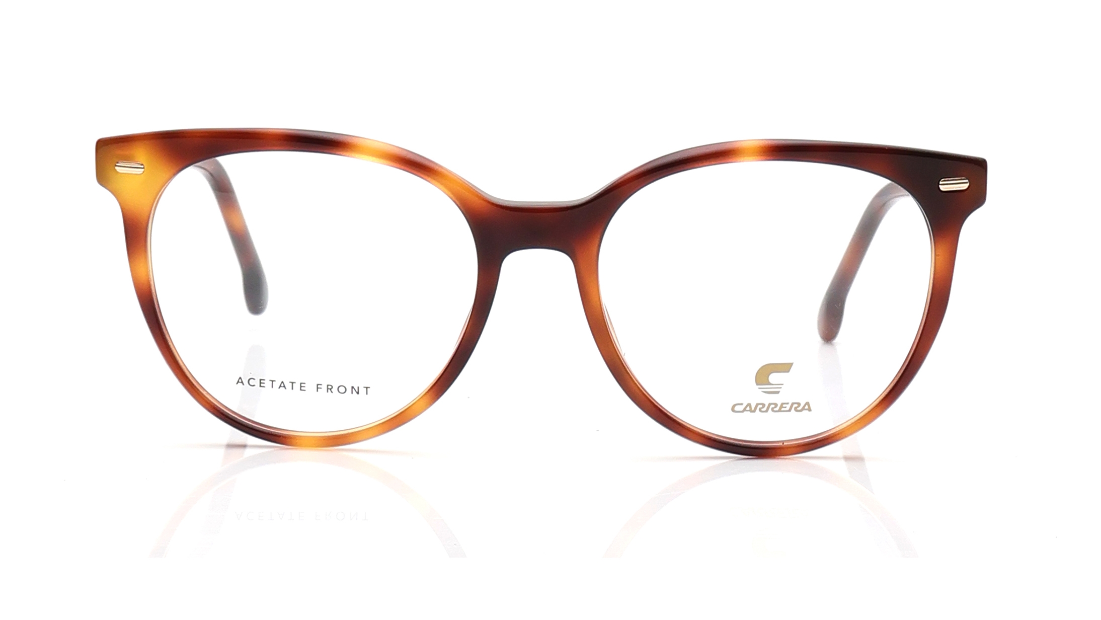Image 1 of Brown Rectangle Eyeglasses for Women from Carrera Available at Titan Eye+