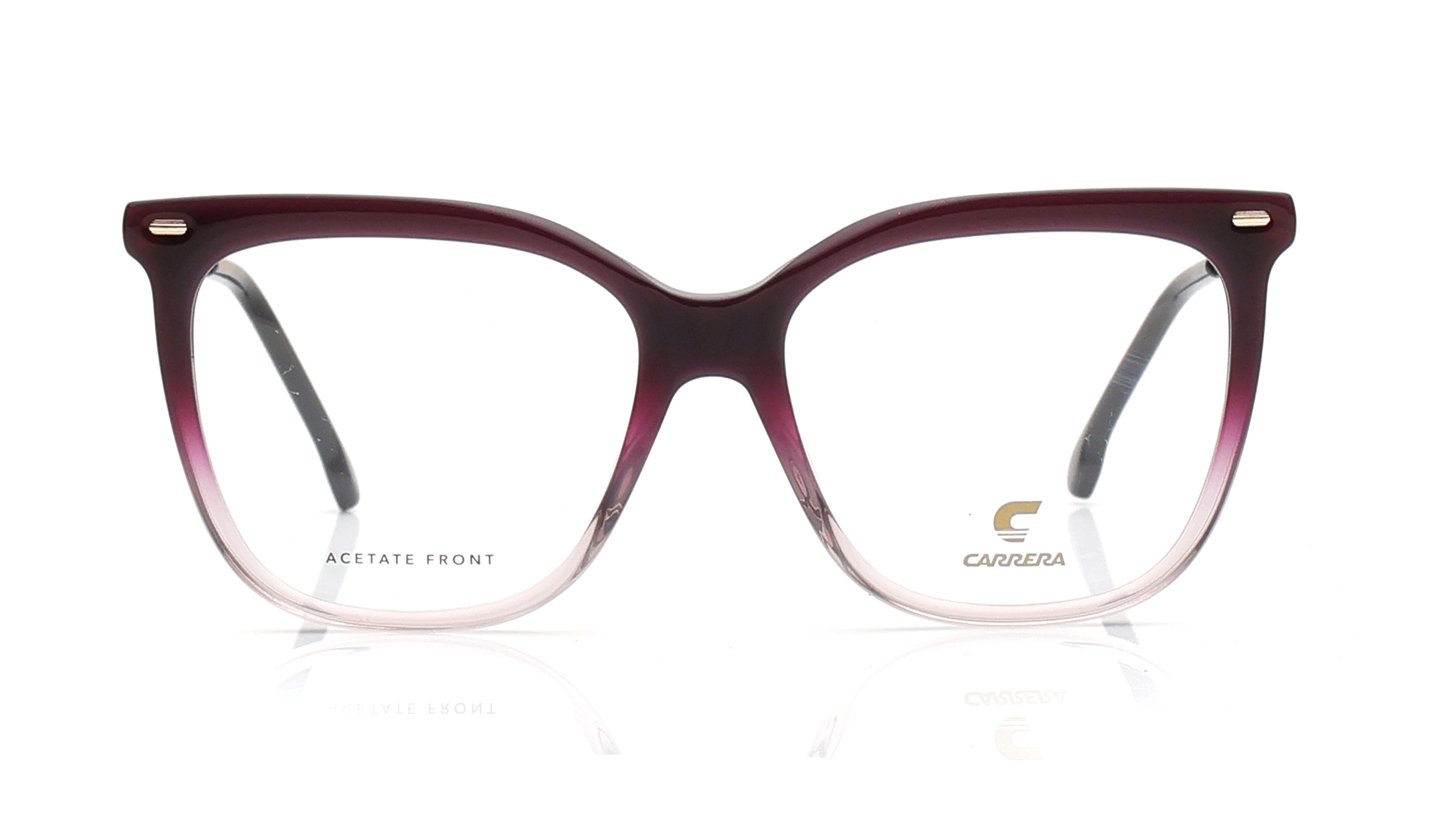 Image 1 of Purple Rectangle Eyeglasses for Women from Carrera Available at Titan Eye+