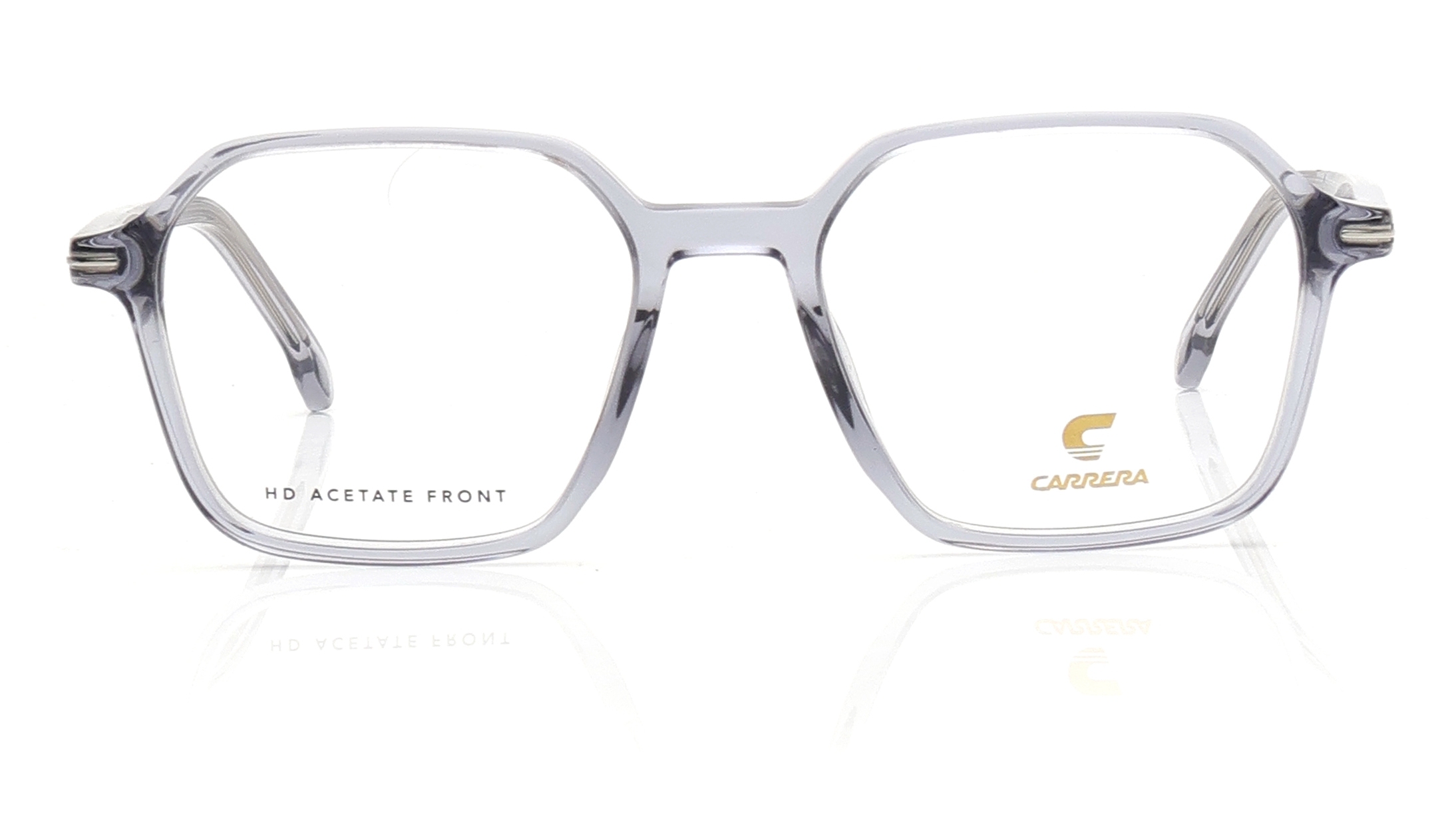 Image 1 of Grey Square Eyeglasses for Men from Carrera Available at Titan Eye+