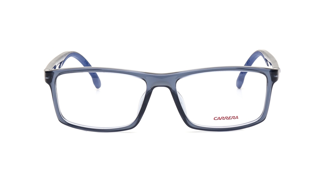 Image 1 of Blue Rectangle Eyeglasses for Men from Carrera Available at Titan Eye+
