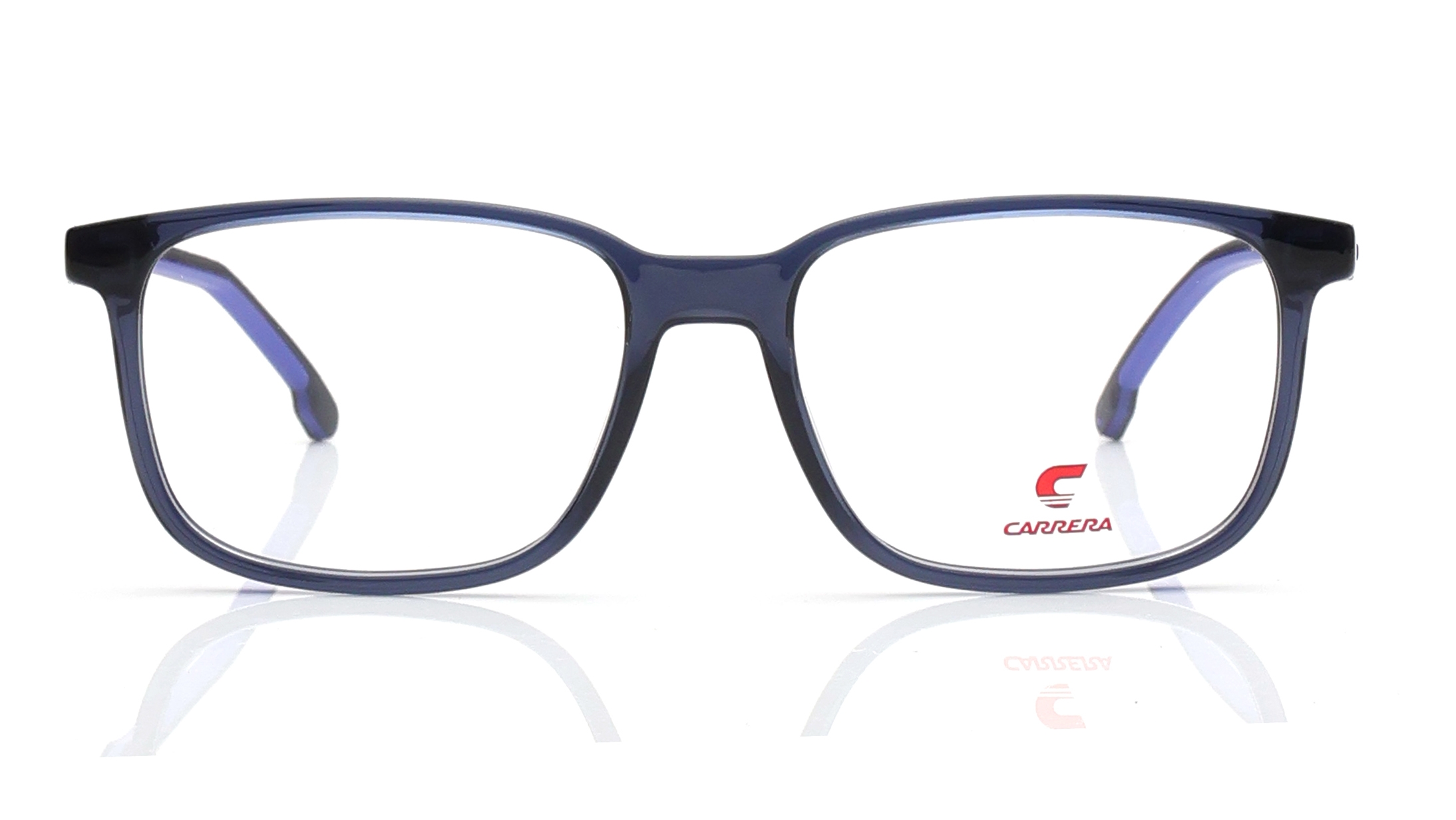 Image 1 of Blue Rectangle Eyeglasses for Men from Carrera Available at Titan Eye+