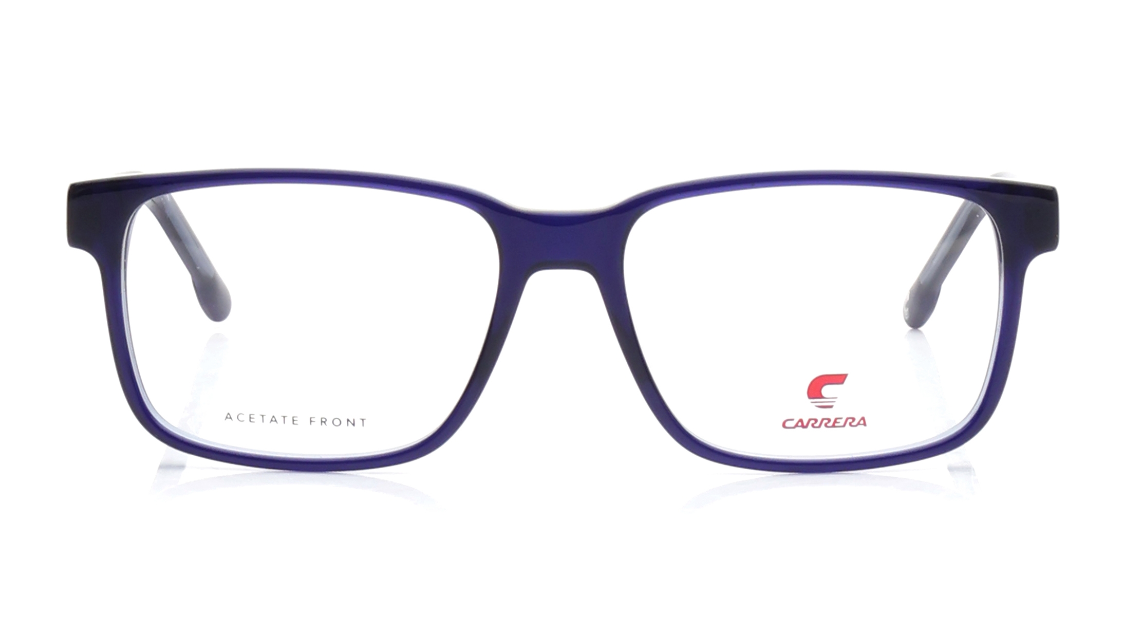 Image 1 of Blue Rectangle Eyeglasses for Men from Carrera Available at Titan Eye+