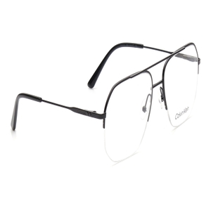 Image 2 of Black Navigator Eyeglasses for Men from Calvin Klein Available at Titan Eye+