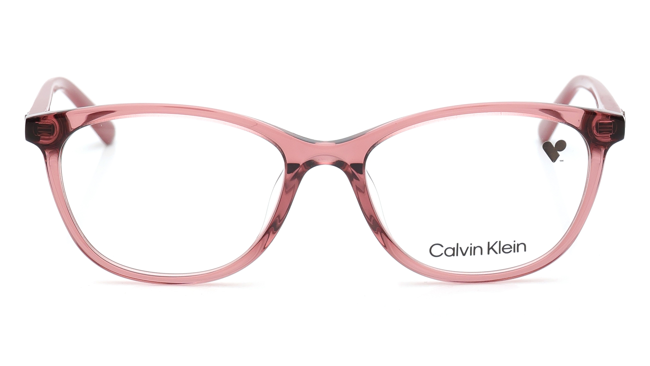 Image 1 of Pink Rectangle Eyeglasses for Women from Calvin Klein Available at Titan Eye+