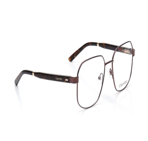 Image 2 of Brown Square Eyeglasses for Men from Calvin Klein Available at Titan Eye+