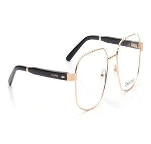 Image 2 of Gold Square Eyeglasses for Men from Calvin Klein Available at Titan Eye+