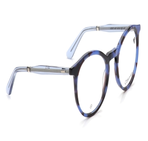 Image 2 of Blue Round Eyeglasses for Men and Women from Calvin Klein Available at Titan Eye+